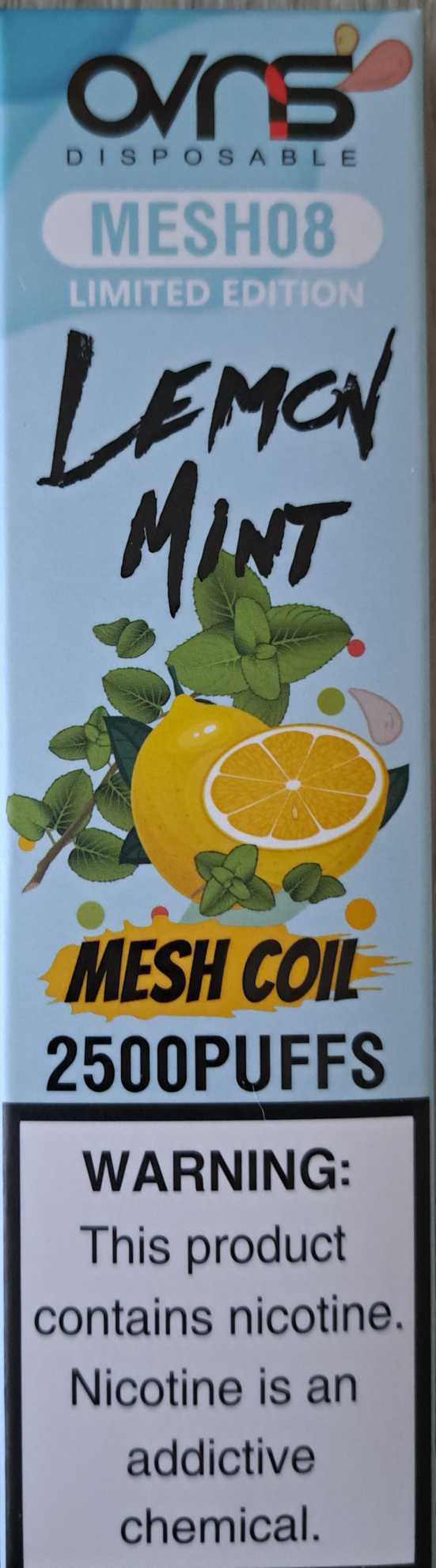 Lemon Mint 1x8ml 2500 puffs OVNS