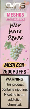Wild White Grape 1x8ml 2500 puffs OVNS