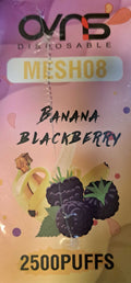 Banana Blackberry 1x8ml OVNS 2500 puffs