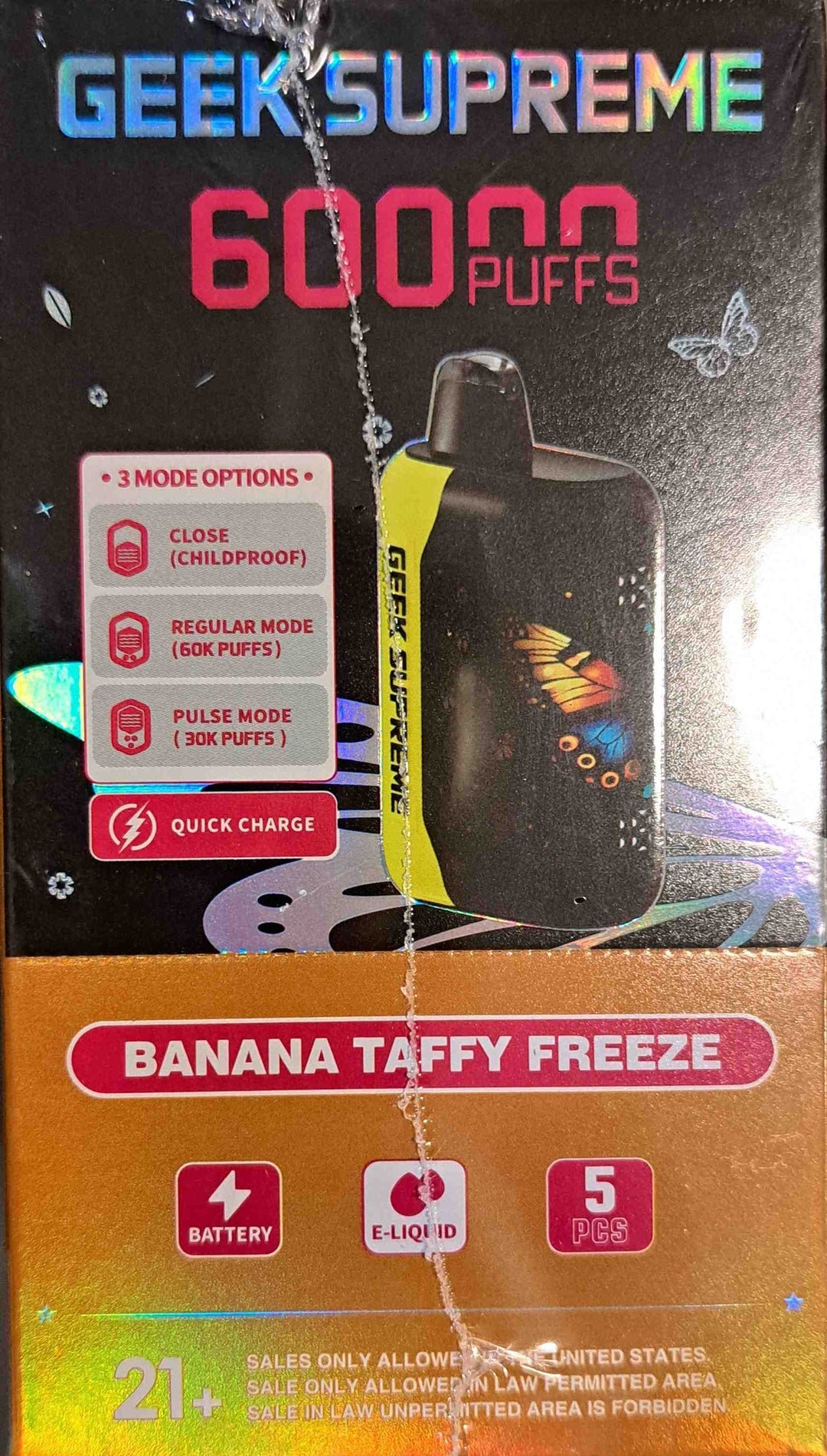 Banana Taffy Freeze GEEK SUPREME 30K/60K