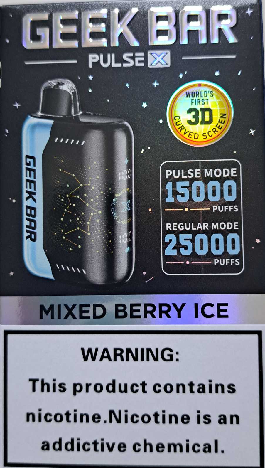 Mixed Berry Ice Geek Bar Pulse X 25K