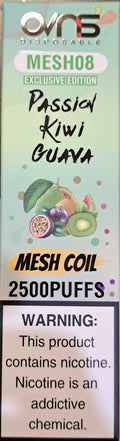 Passion Kiwi Guava 1x8ml 2500 puffs OVNS