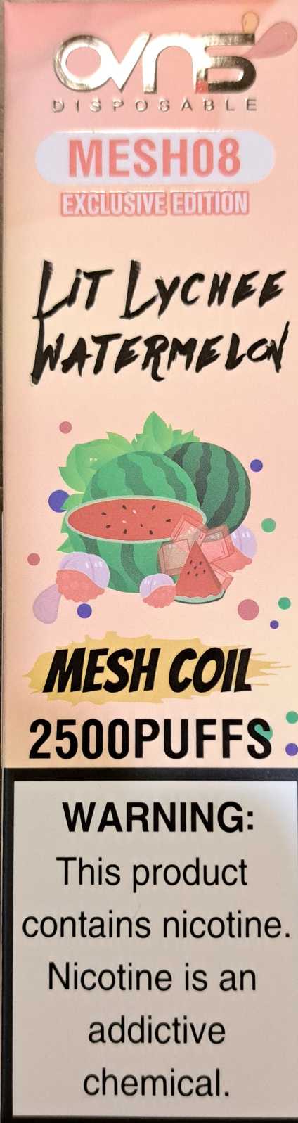 Lit Lychee Watermelon 1x8ml 2500 puffs OVNS
