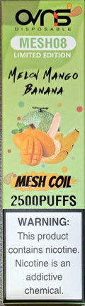 Melon Mango Banana 1x8ml 2500 puffs OVNS