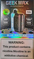 Blue Razz Ice Geek Max 1x18mlx30K