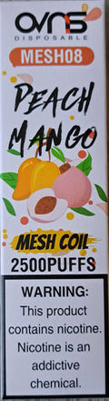 Peach Mango 1x8ml 2500 puffs OVNS