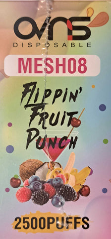 Flippin' Fruit Punch 1x8ml 2500 puffs OVNS