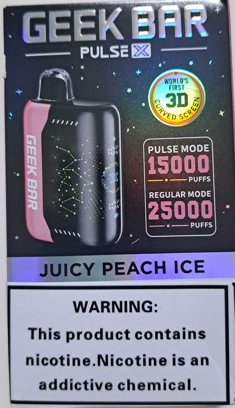 Juice Peach Ice Geek Bar Pulse X 25K