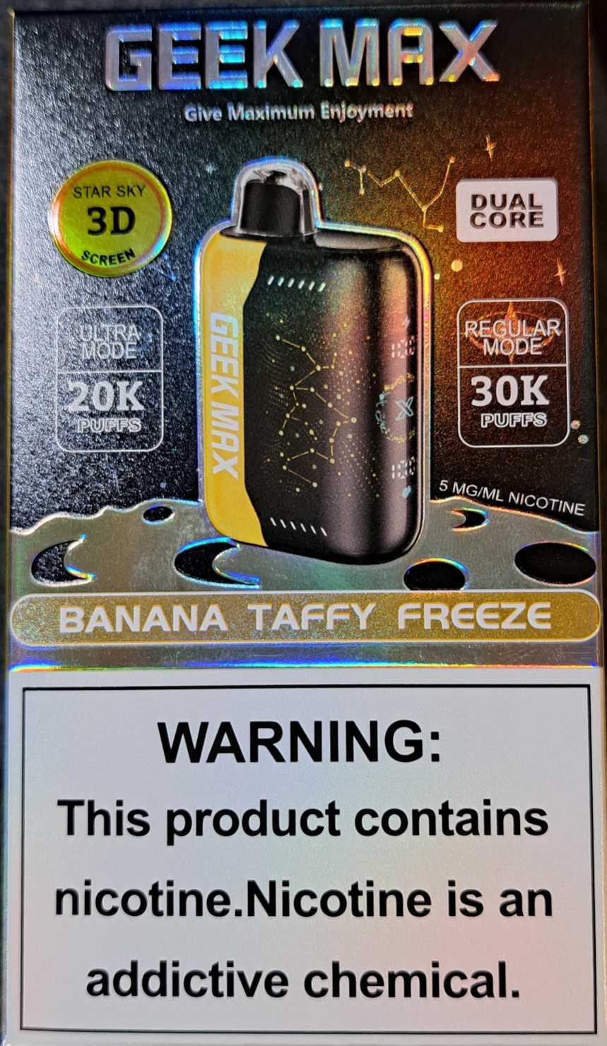 Banana Taffy Freeze Geek Max 1x18mlx30K