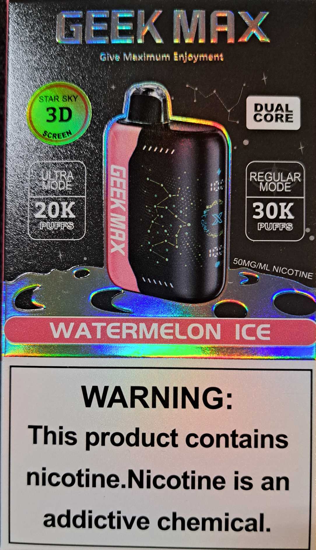 Watermelon Ice Geek Max 1x18mlx30K